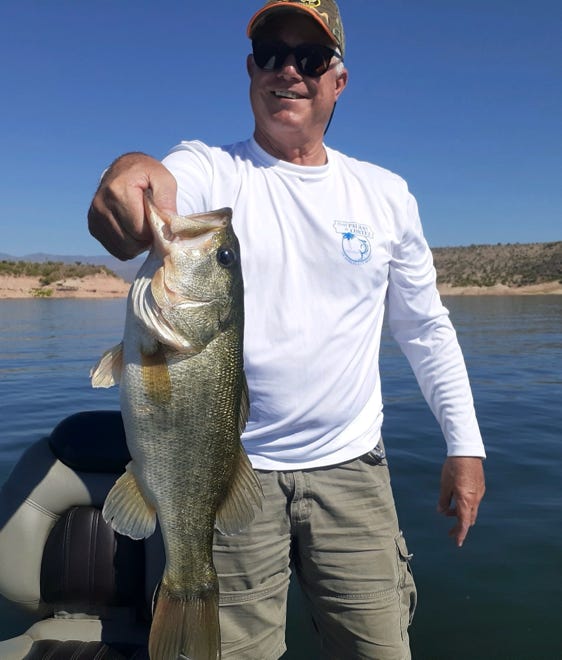 Picture Of Giant Largemouth Bass Caught By Client On Lake Pleasant